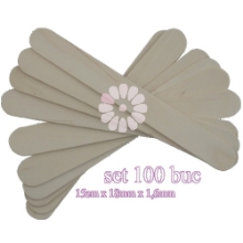 Spatule lemn pentru epilat la set de 100buc - PRIMA