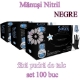 Imagine Manusi nitril negre fara pudra 100buc