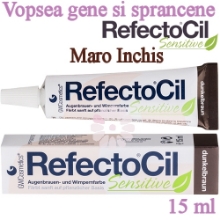 Imagine Vopsea Gene si Sprancene RefectoCil Sensitive 15ml - Maro Inchis