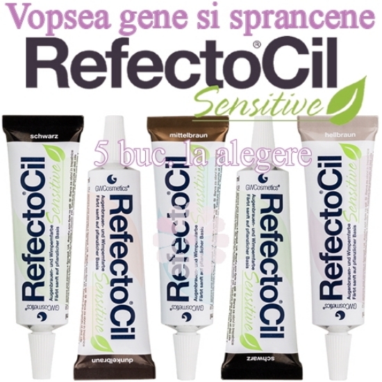 Imagine 5 Buc LA ALEGERE - Vopsea Gene si Sprancene RefectoCil Sensitive 15ml