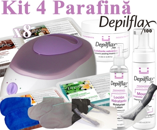Imagine Kit 4 Tratamente cu Parafina - Depilflax