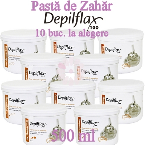 Imagine 10 Buc LA ALEGERE - Pasta de Zahar 500ml - Depilflax