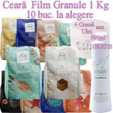 Imagine 10 Buc LA ALEGERE - Ceara FILM granule 1kg - ROIAL + 1 Crema sau Ulei 500ml Gratuit