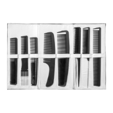 Imagine KIT Pieptene frizerie/coafor - SCHOOL CARBON set 8 buc
