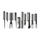 Imagine KIT Pieptene frizerie/coafor - PAR SI BARBA 10 buc