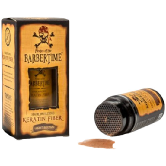 Imagine Pudra fibre din keratina pentru par - Maro deschis - BARBERTIME