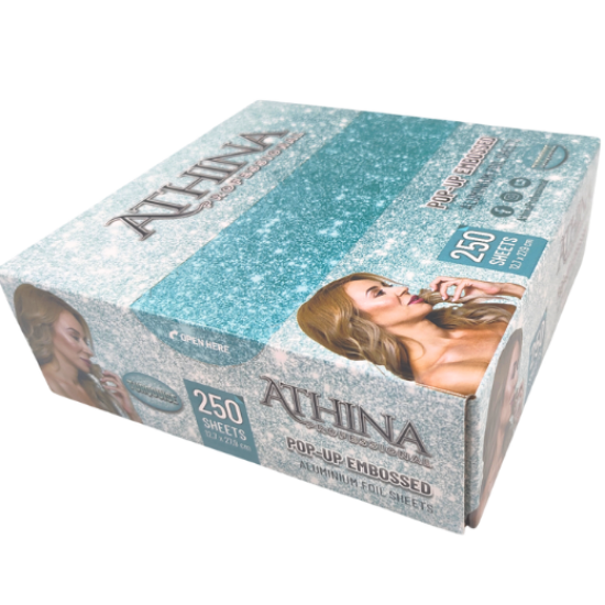 Imagine Folie aluminiu POP-UP Embosata 12,7 x 27,9cm TURQOUISE 250buc - ATHINA