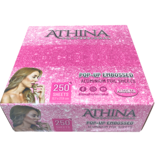 Imagine Folie aluminiu POP-UP Embosata 12,7 x 27,9cm MAGENTA 250buc - ATHINA
