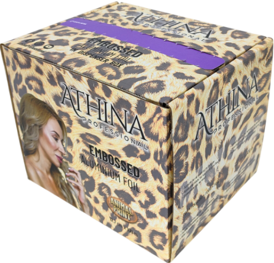 Imagine Folie aluminiu Embosata 12,7cm x 100metri ANIMAL PRINT cu cutter - ATHINA