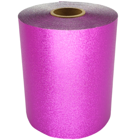 Imagine Folie aluminiu Embosata 12,7cm x 100metri MAGENTA cu cutter - ATHINA