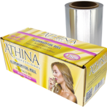 Imagine Folie aluminiu vopsit suvite 15cm x 100metri cu cutter - ATHINA 