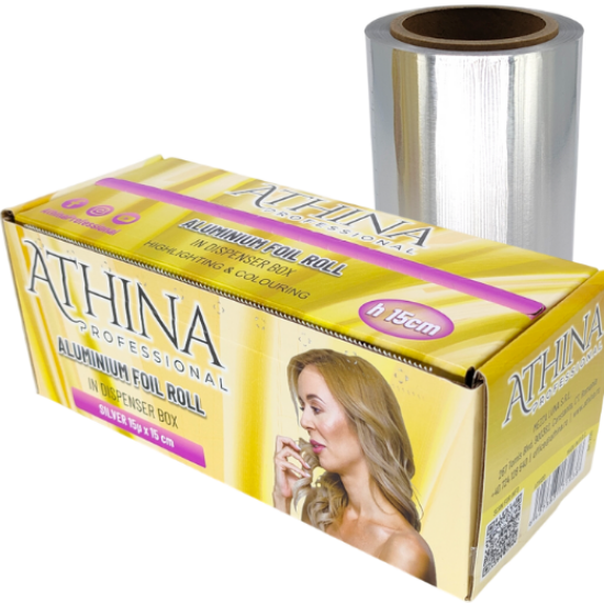 Imagine Folie aluminiu vopsit suvite 15cm x 100metri cu cutter - ATHINA 